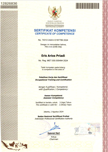 BNSP Assesor Hospitality